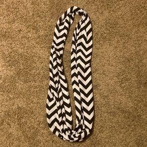 Chevron stripe infinity scarf